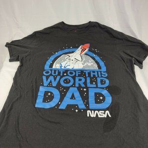 Space Shuttle NASA Out Of This World Dad Shirt Size L